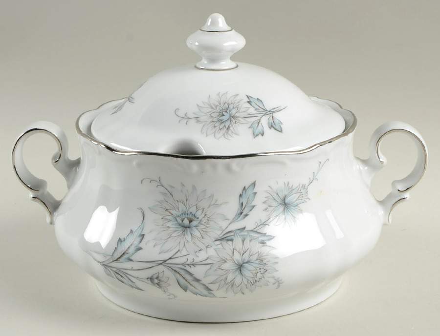 Summertime (1 Large Floral Spray) Round Covered Vegetable by Belcrest-1
