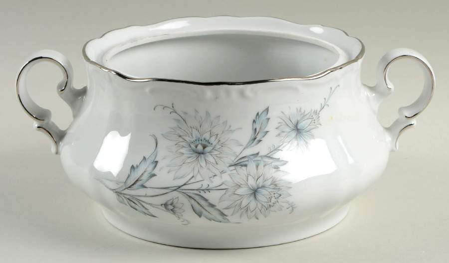 Summertime (1 Large Floral Spray) Round Vegetable No Lid by Belcrest-1