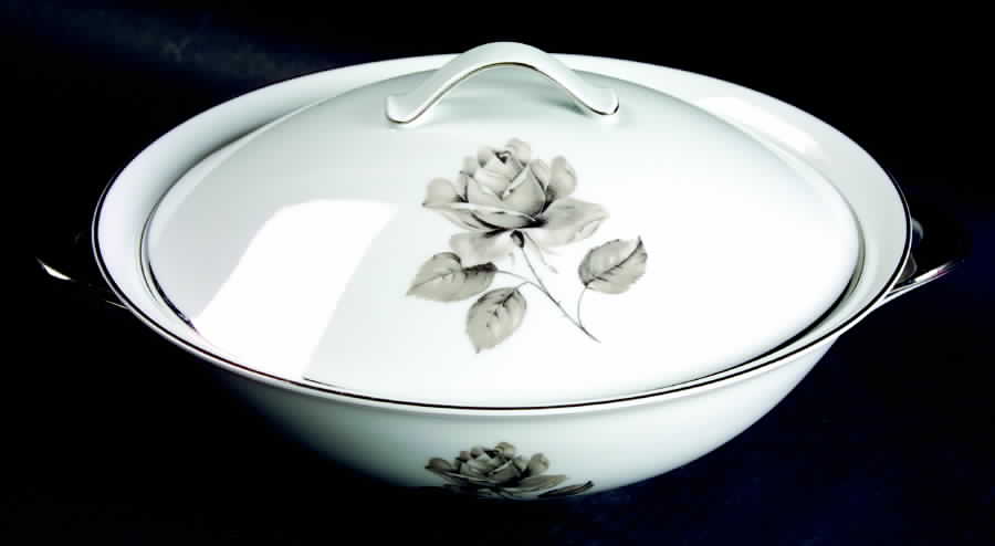 Whispering Rose Round Covered Vegetable by Belcrest-1