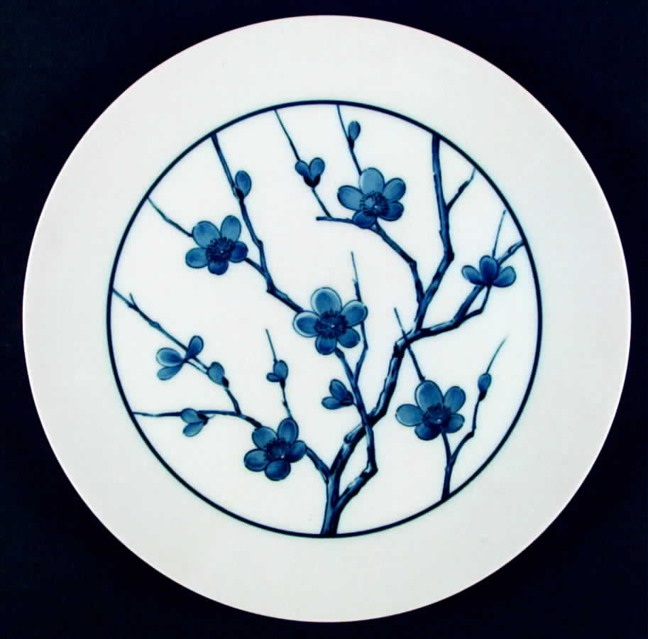 Blue Cherry Blossom Dinner Plate by Berkeley House-1
