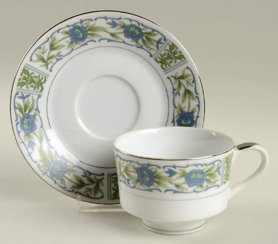 Debutante Footed Cup & Saucer Set by Berkeley House-1