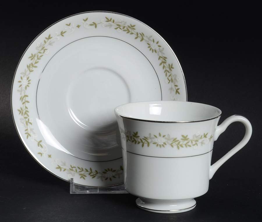 June Bride Footed Cup & Saucer Set by Berkeley House-1