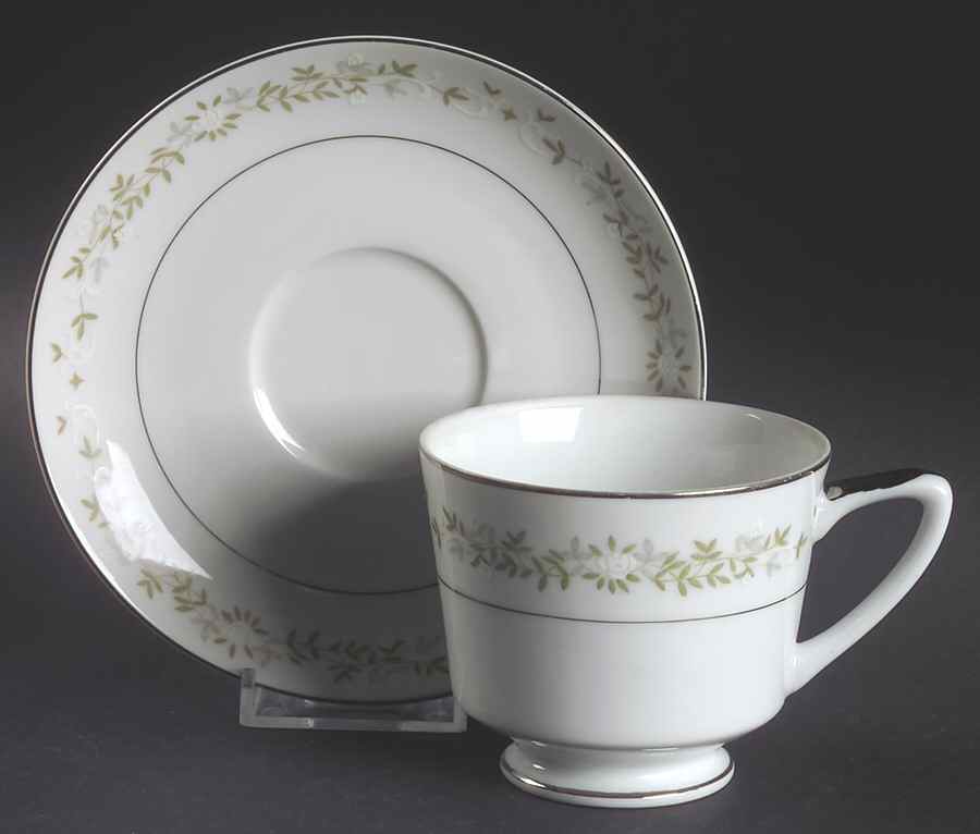 June Bride Footed Cup & Saucer Set by Berkeley House-1