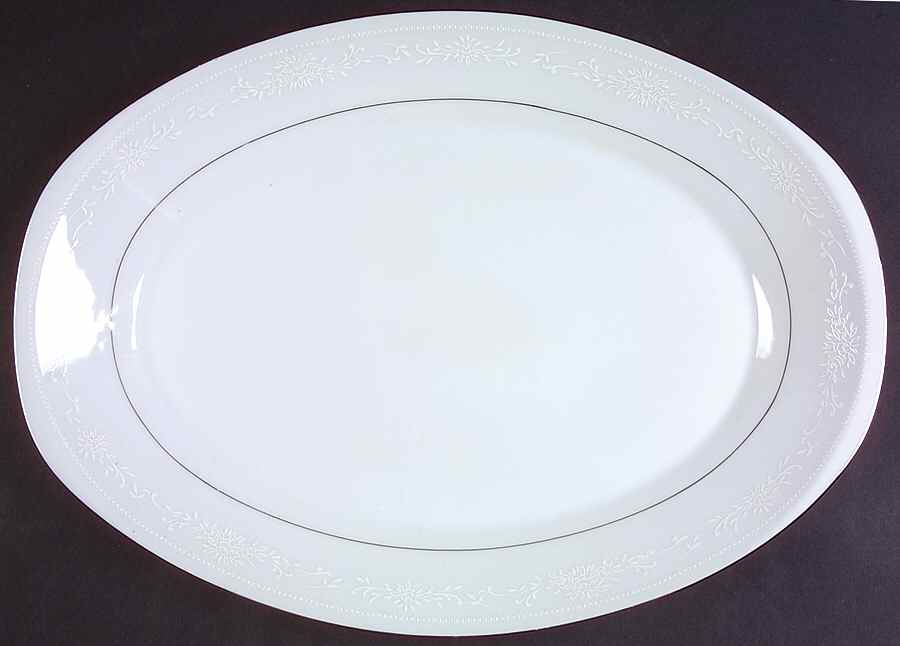 Renee 14" Oval Serving Platter by Berkeley House-1