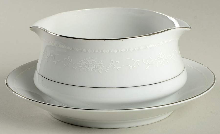 Renee Gravy Boat with Attached Underplate by Berkeley House-1