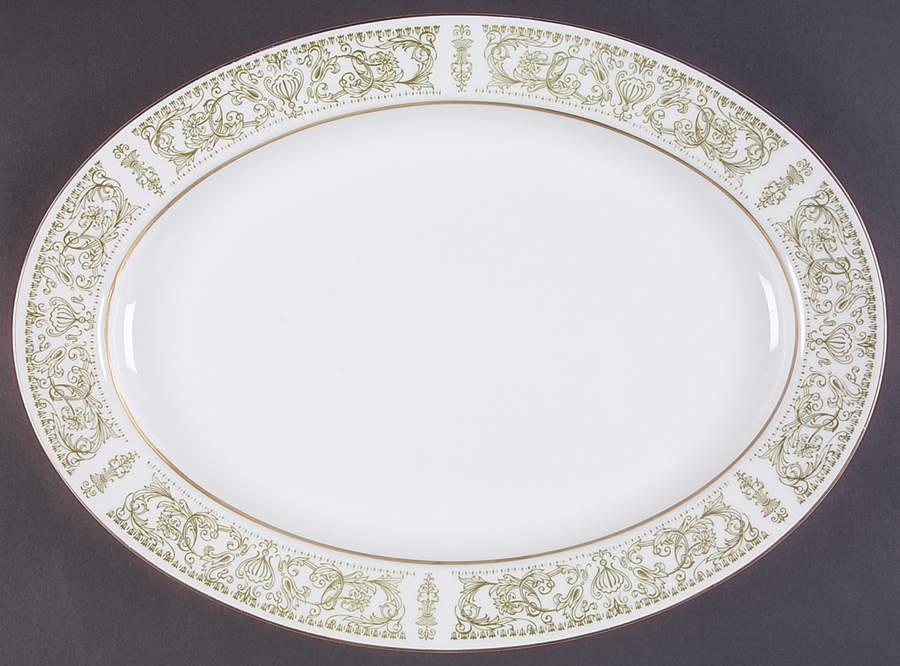 Romance 16" Oval Serving Platter by Berkeley House-1