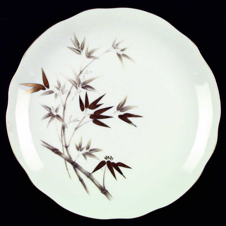 Gold Bamboo Dinner Plate by Bellaire-1