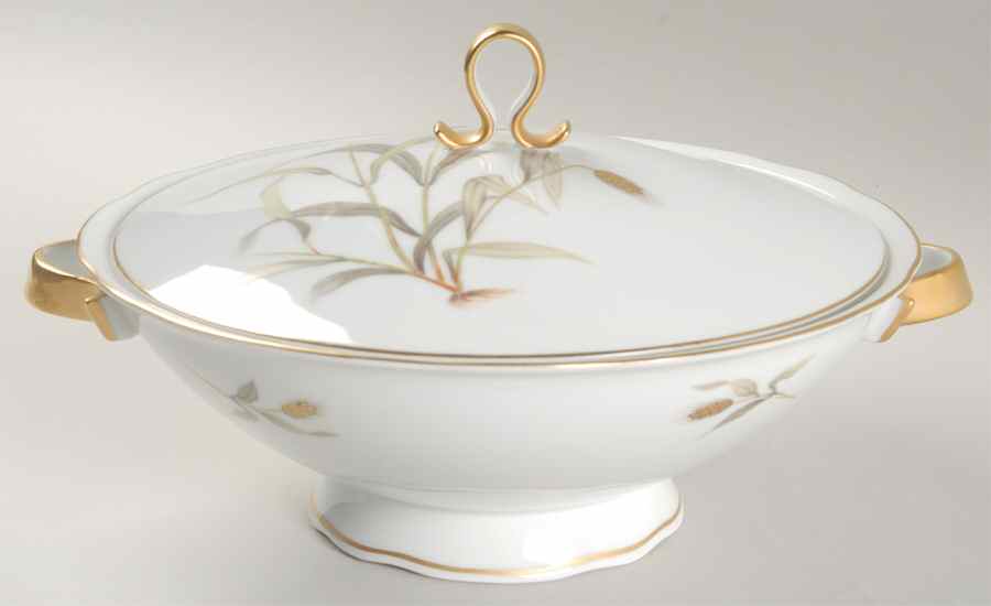 Goldenwheat Round Covered Vegetable by Bellaire-1