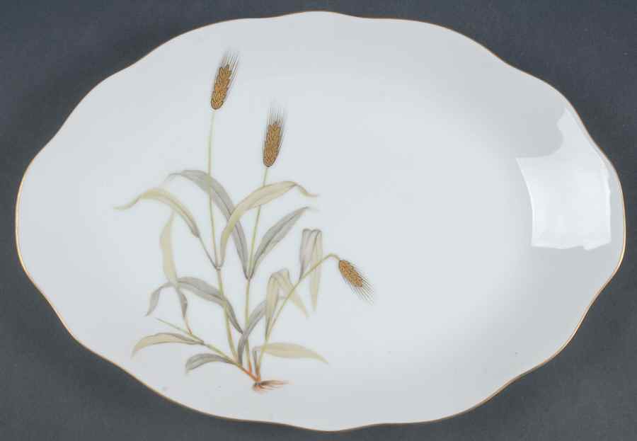 Goldenwheat 12" Oval Serving Platter by Bellaire-1