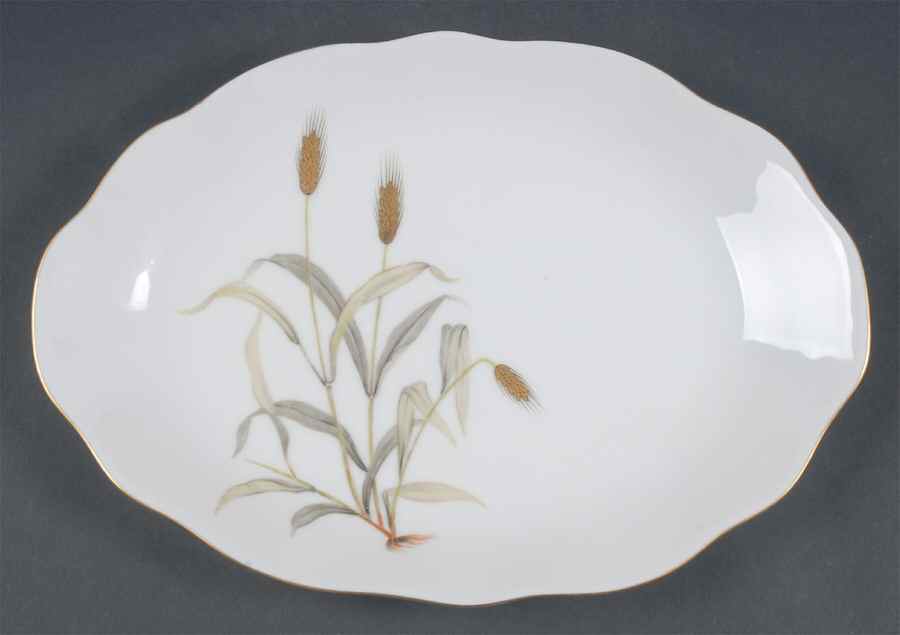 Goldenwheat 12" Oval Serving Platter by Bellaire-1
