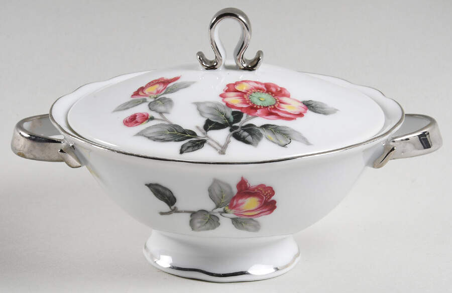 Peony Sugar Bowl & Lid by Bellaire-1
