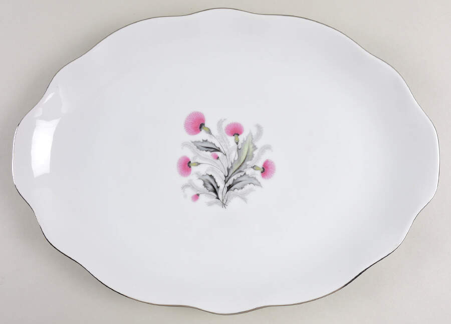 Thistle 16" Oval Serving Platter by Bellaire-1
