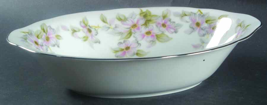 Trellis 10" Oval Vegetable Bowl by Bellaire-1