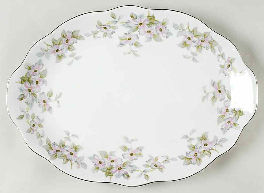 Trellis 16" Oval Serving Platter by Bellaire-1