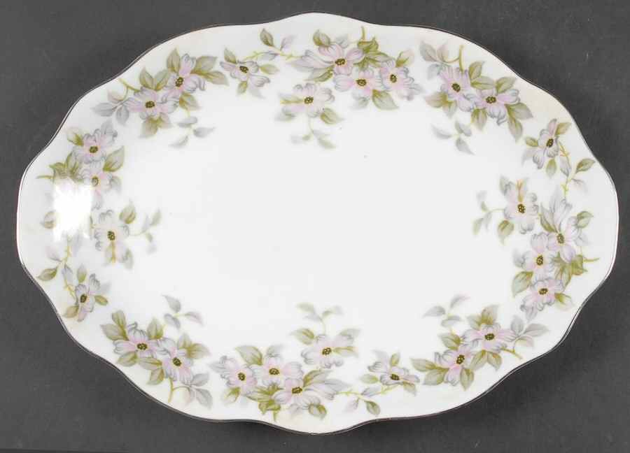 Trellis 14" Oval Serving Platter by Bellaire-1