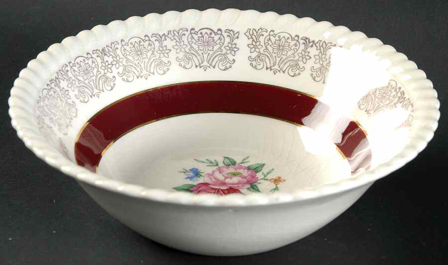 Rose Point Coupe Cereal Bowl by British Empire Ware-1