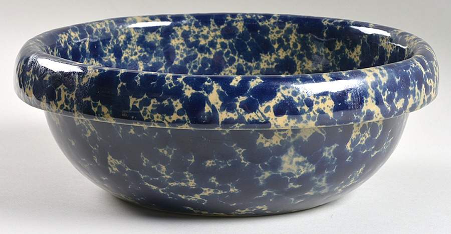 Agate Blue 10" Round Vegetable Bowl by Bennington Potters-1