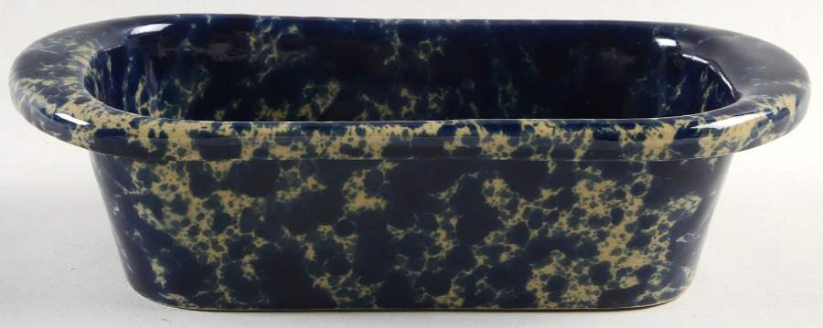 Agate Blue Loaf Pan by Bennington Potters-1