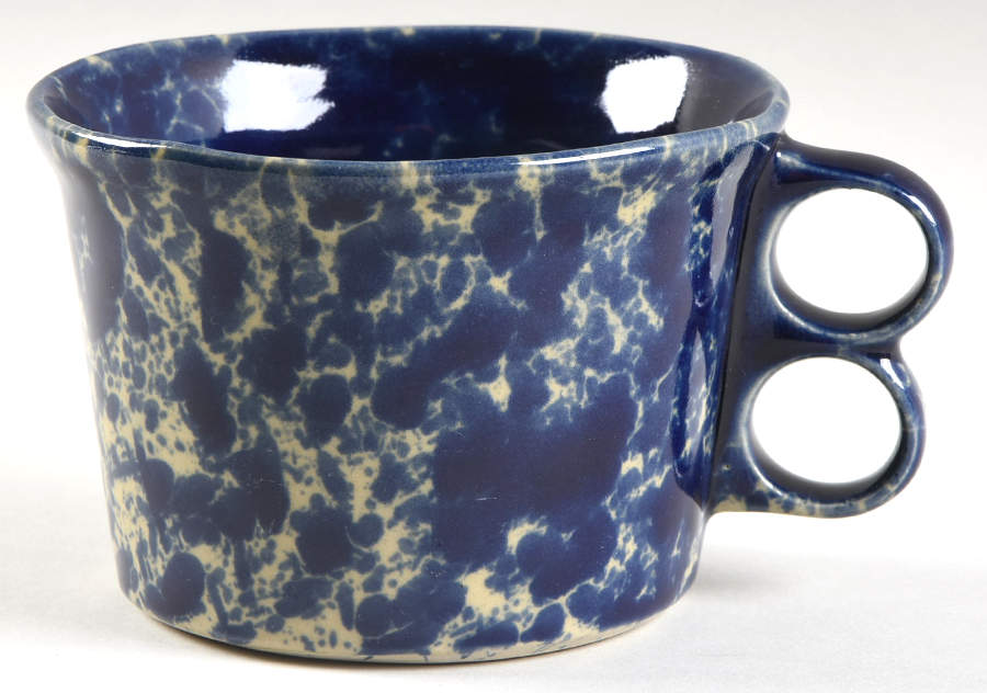 Agate Blue Double Finger Mug by Bennington Potters-1