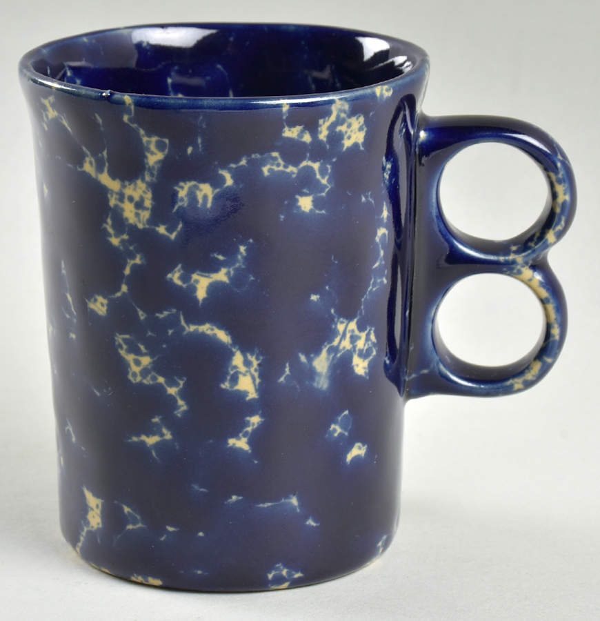 Agate Blue 50th Anniversary Double Finger Mug by Bennington Potters-1