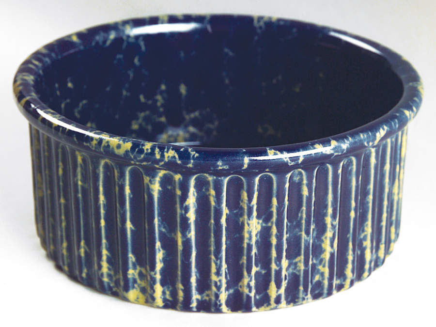Agate Blue 8" Souffle by Bennington Potters-1