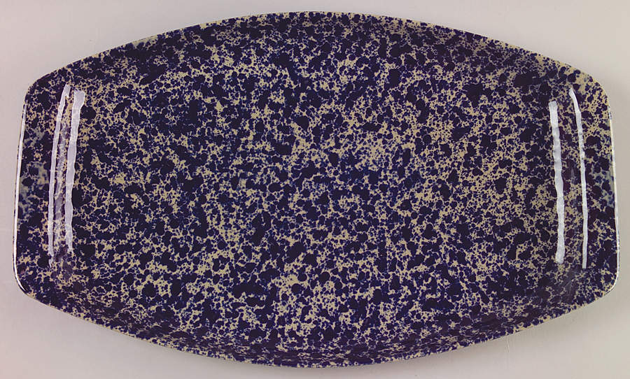 Agate Blue 16" Rectangular Serving Platter by Bennington Potters-1