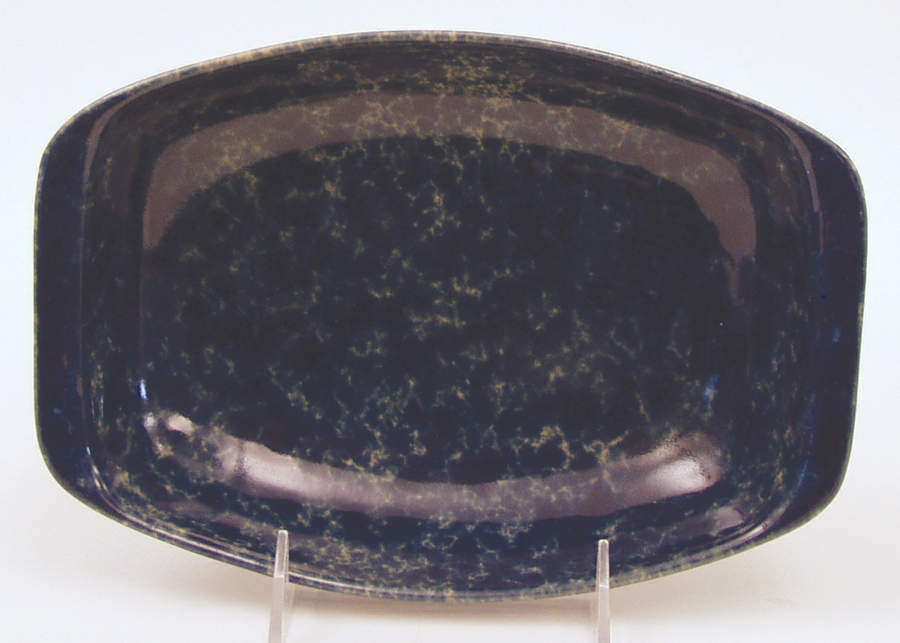 Agate Blue 9" Oval Vegetable Bowl by Bennington Potters-1