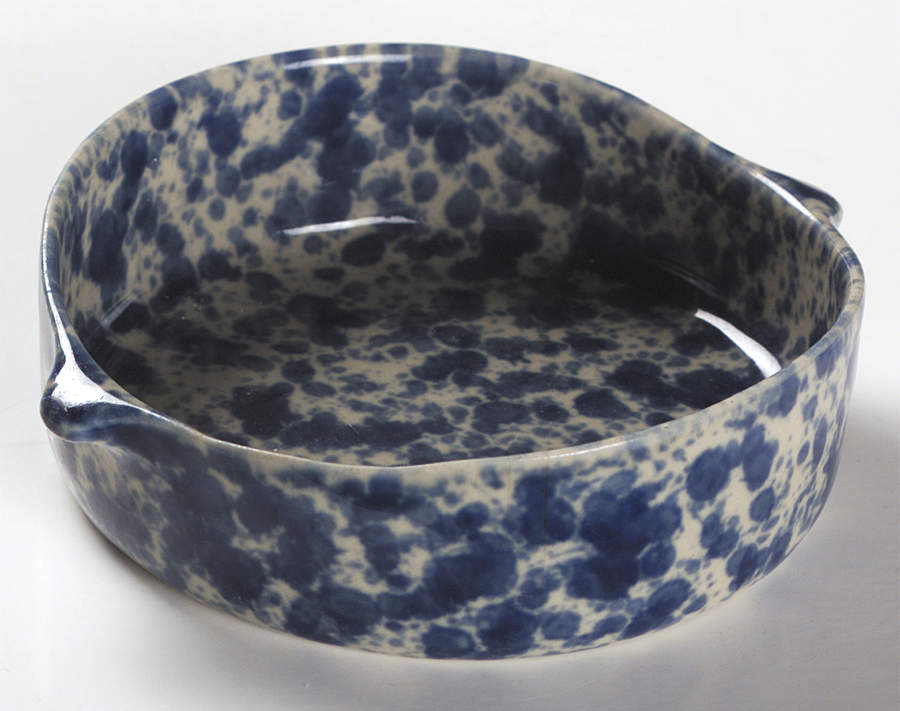 Agate Blue Lugged Fruit/Dessert (Sauce) Bowl by Bennington Potters-1