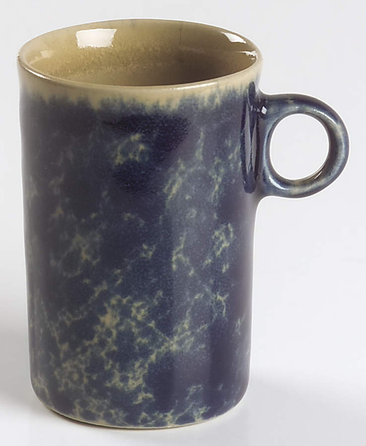 Agate Blue Flat Demitasse Cup by Bennington Potters-1