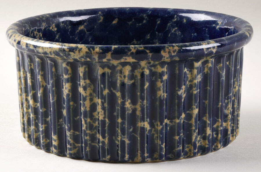 Agate Blue 7" Souffle by Bennington Potters-1