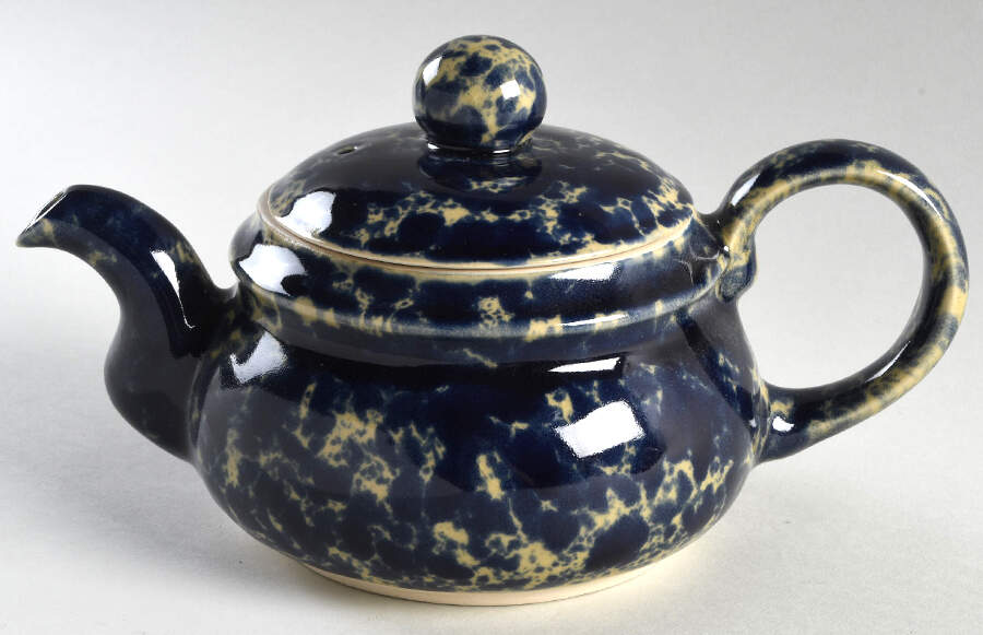 Agate Blue Small Teapot & Lid by Bennington Potters-1