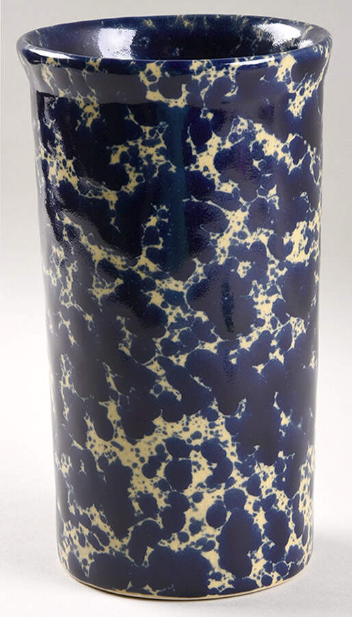 Agate Blue 8" Utensil Holder by Bennington Potters-1