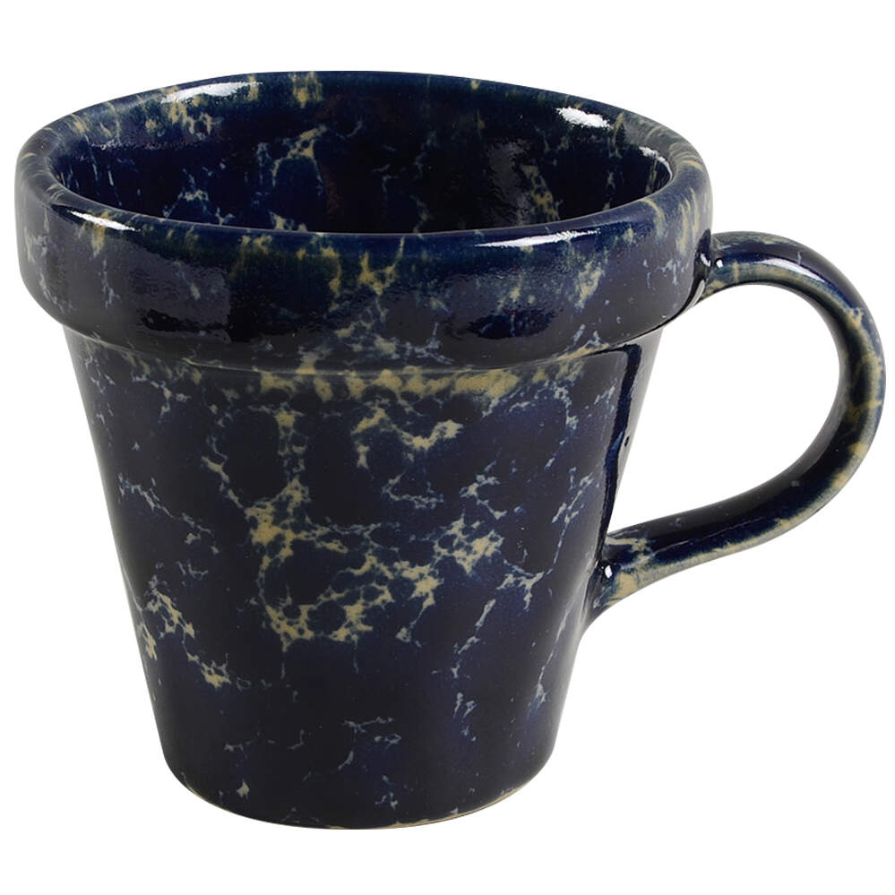 Agate Blue Mug Shaped Flower Pot by Bennington Potters-1