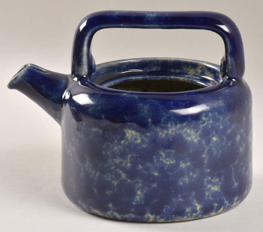 Agate Blue Mini Teapot No Lid by Bennington Potters-1