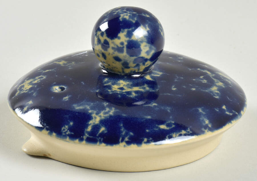 Agate Blue Lid for Teapot by Bennington Potters-1