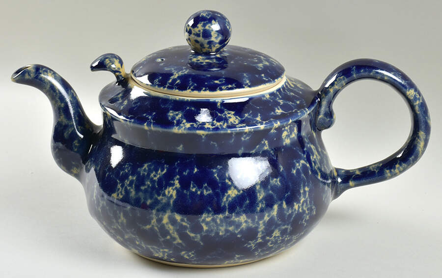 Agate Blue Teapot & Lid by Bennington Potters-1