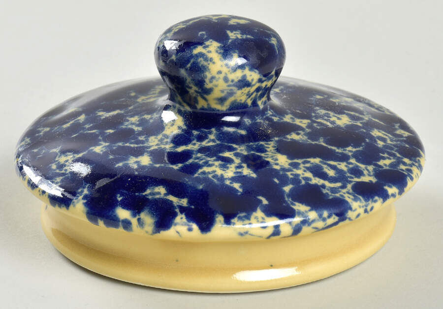 Agate Blue Lid for 7" Storage Jar by Bennington Potters-1