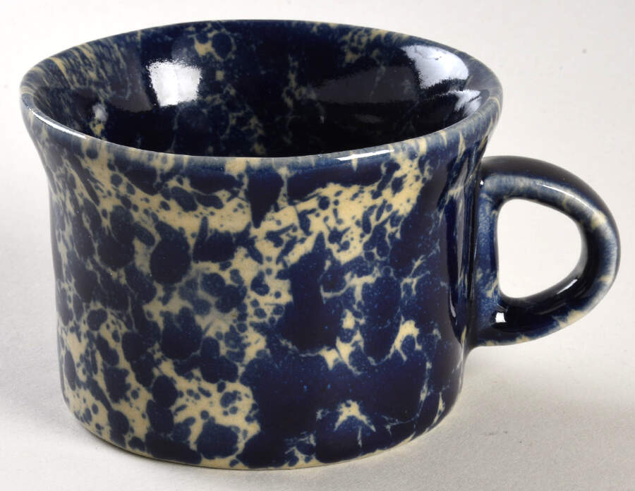 Agate Blue Flat Cup by Bennington Potters-1