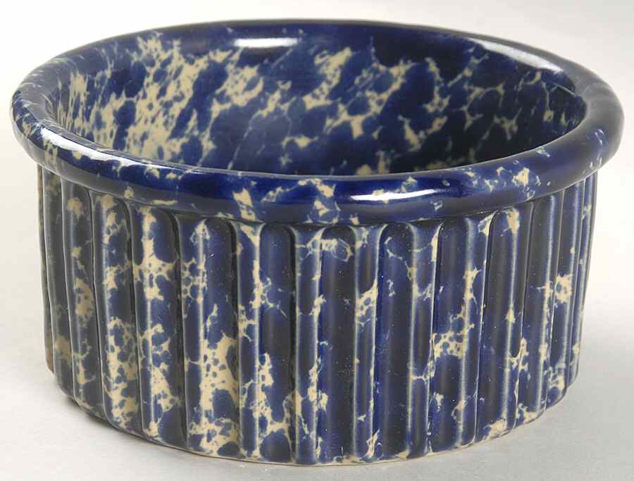 Agate Blue 5" Souffle by Bennington Potters-1