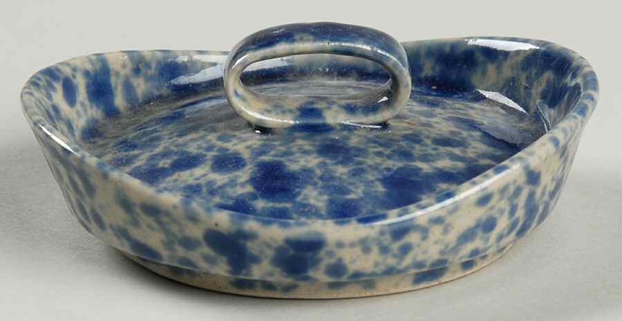 Agate Blue Lid for Sugar Bowl by Bennington Potters-1
