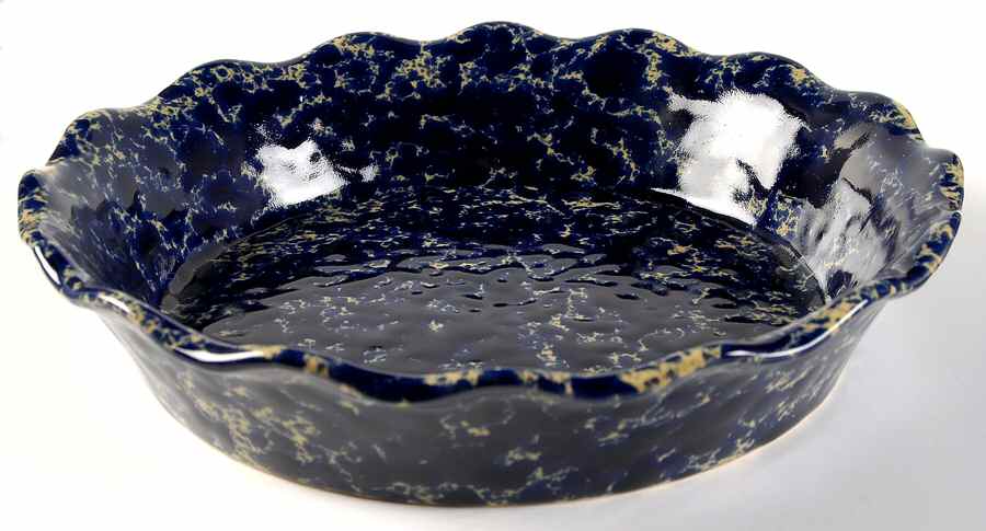Agate Blue 11" Pie Baking Plate by Bennington Potters-1