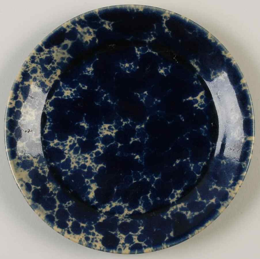 Agate Blue Bread & Butter Plate by Bennington Potters-1