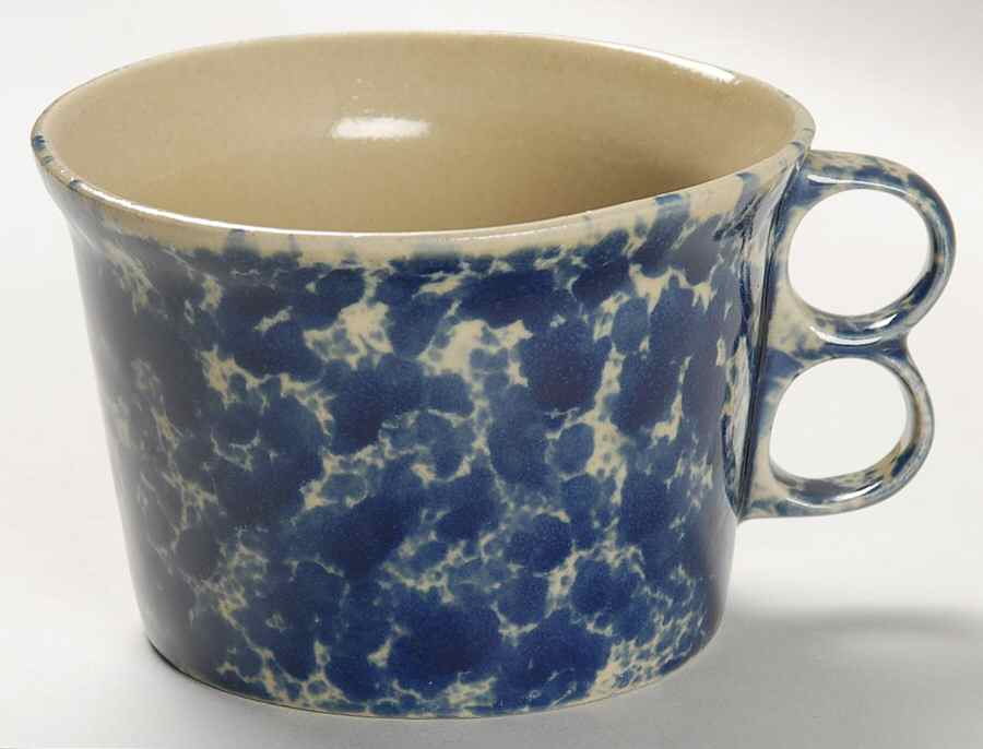 Agate Blue Double Finger Mug by Bennington Potters-1
