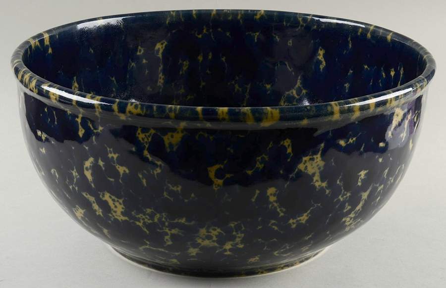 Agate Blue Round Great Bowl by Bennington Potters-1