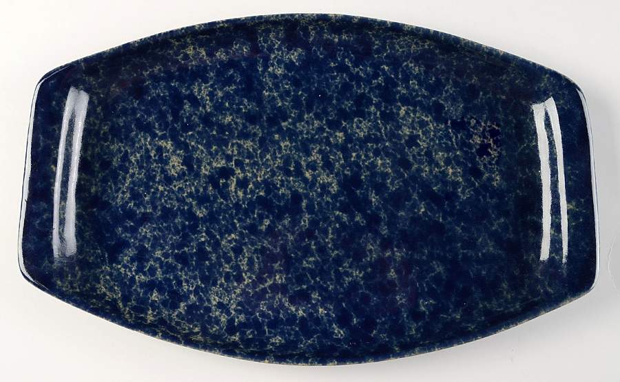 Agate Blue 16" Oblong Serving Platter by Bennington Potters-1