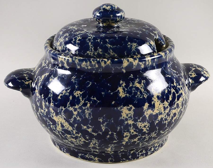 Agate Blue Tureen &  Lid by Bennington Potters-1