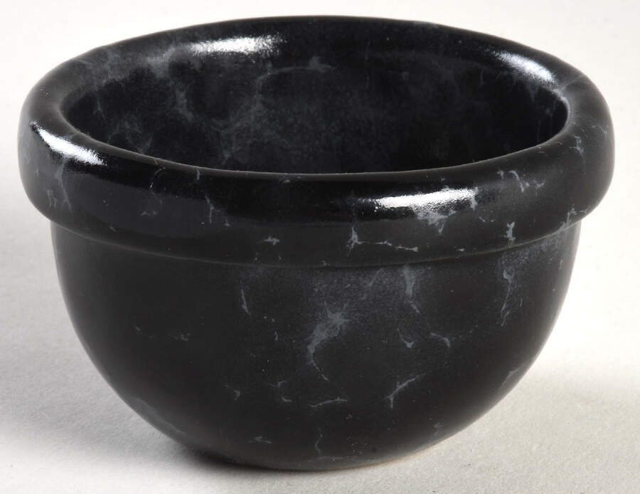 Agate Black Slate Small Open Crock by Bennington Potters-1