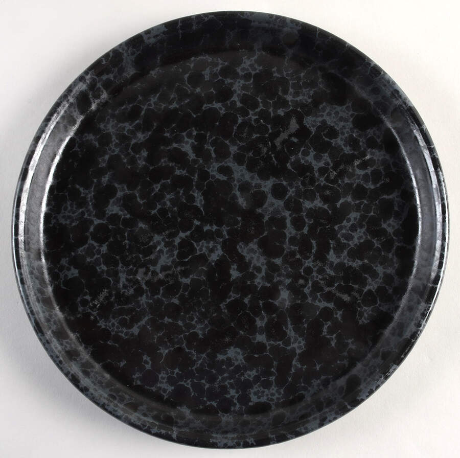 Agate Black Slate 12" Chop Plate (Round Platter) by Bennington Potters-1