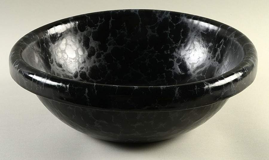 Agate Black Slate 14" Pasta Serving Bowl by Bennington Potters-1