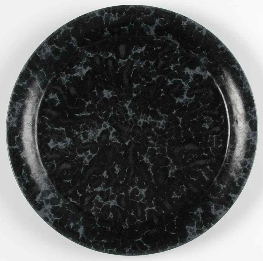Agate Black Slate Dinner Plate by Bennington Potters-1